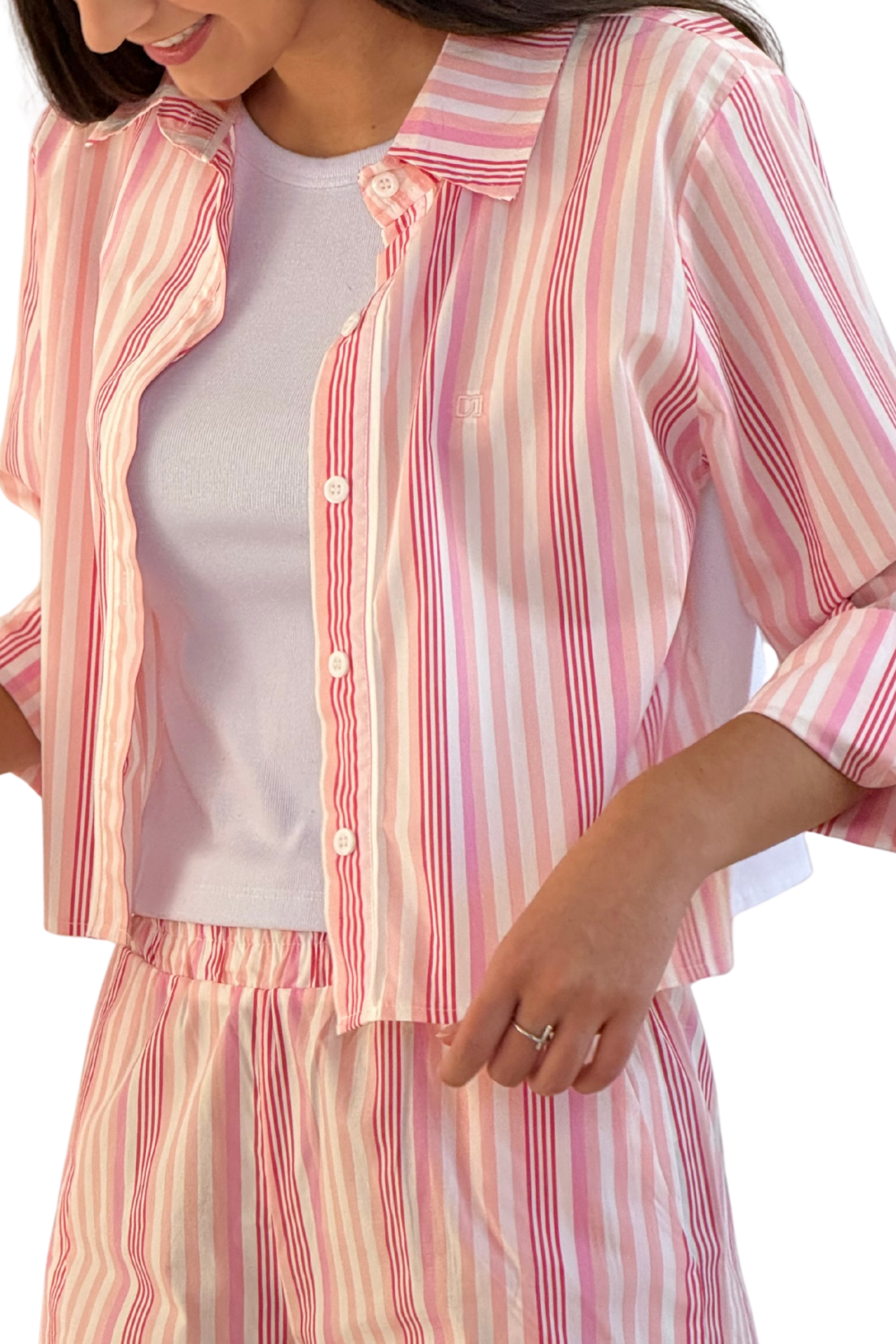 Camisa Listrada Cropped Daylight – dogmatch